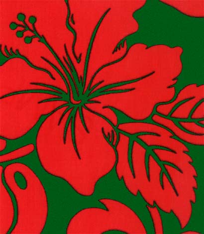 Holiday Hibiscus fabric